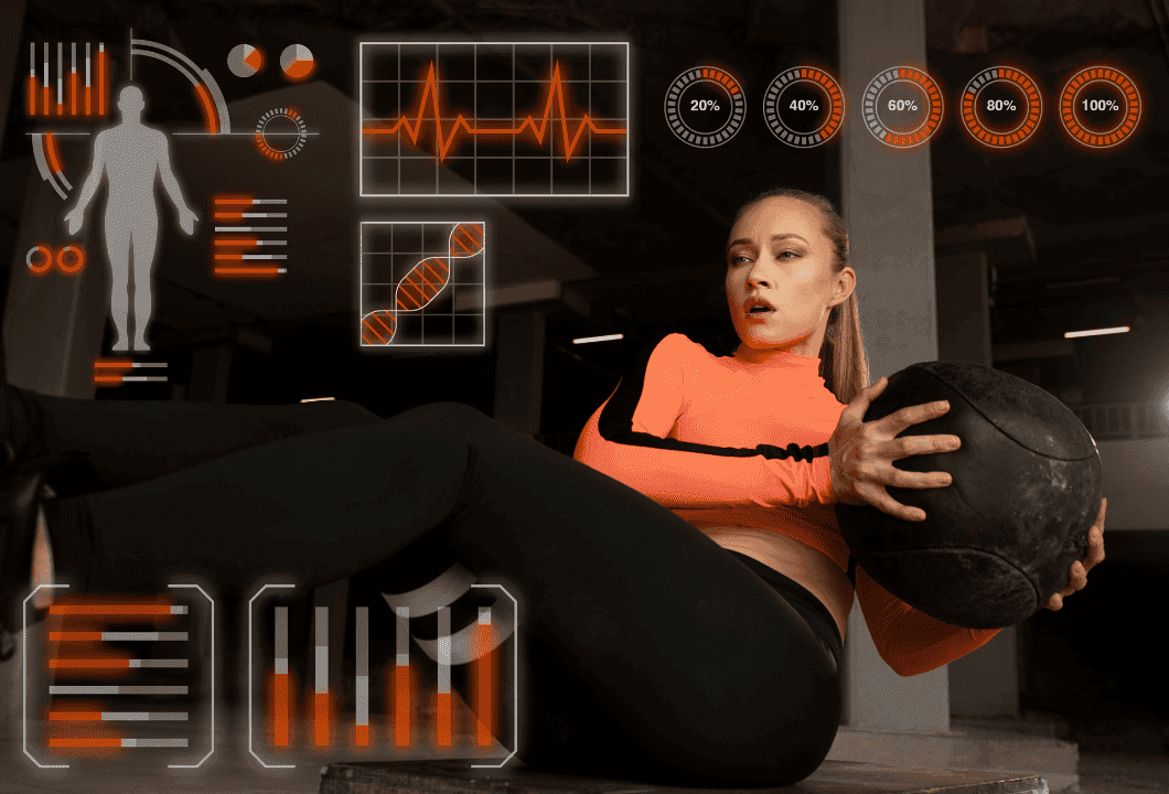 fitness tracker bei fitness frau