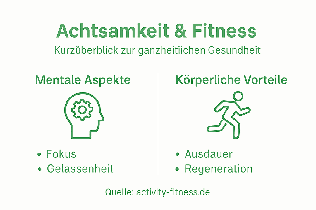 Infografik: Die positiven Effekte von Achtsamkeit und Bewegung auf Körper und Geist