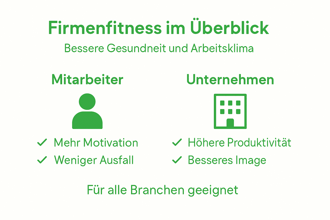 Firmenfitness auf einen Blick: So läuft der Prozess ab