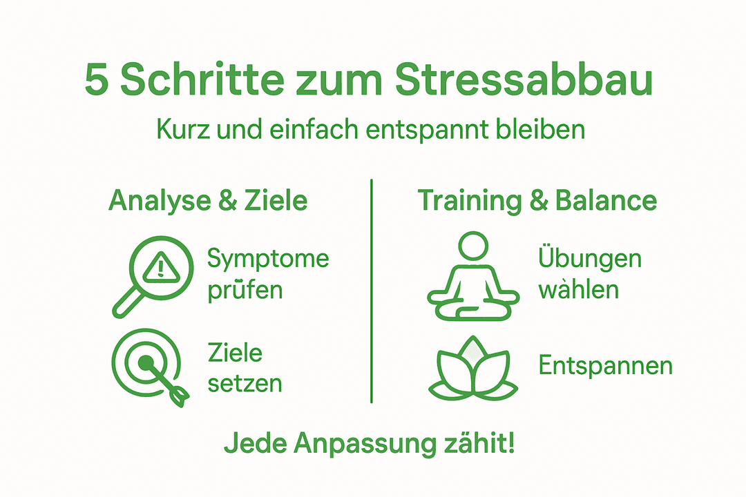 Grafik: Fünf einfache Wege, um Stress effektiv zu reduzieren