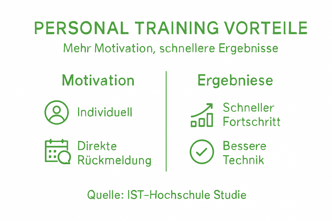 Übersicht: Die wichtigsten Vorteile von Personal Training auf einen Blick