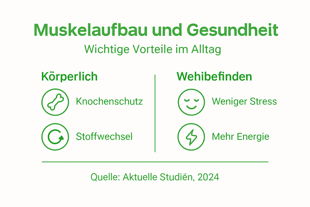 Infografik: So wirkt sich Muskelaufbau positiv auf deine Gesundheit aus