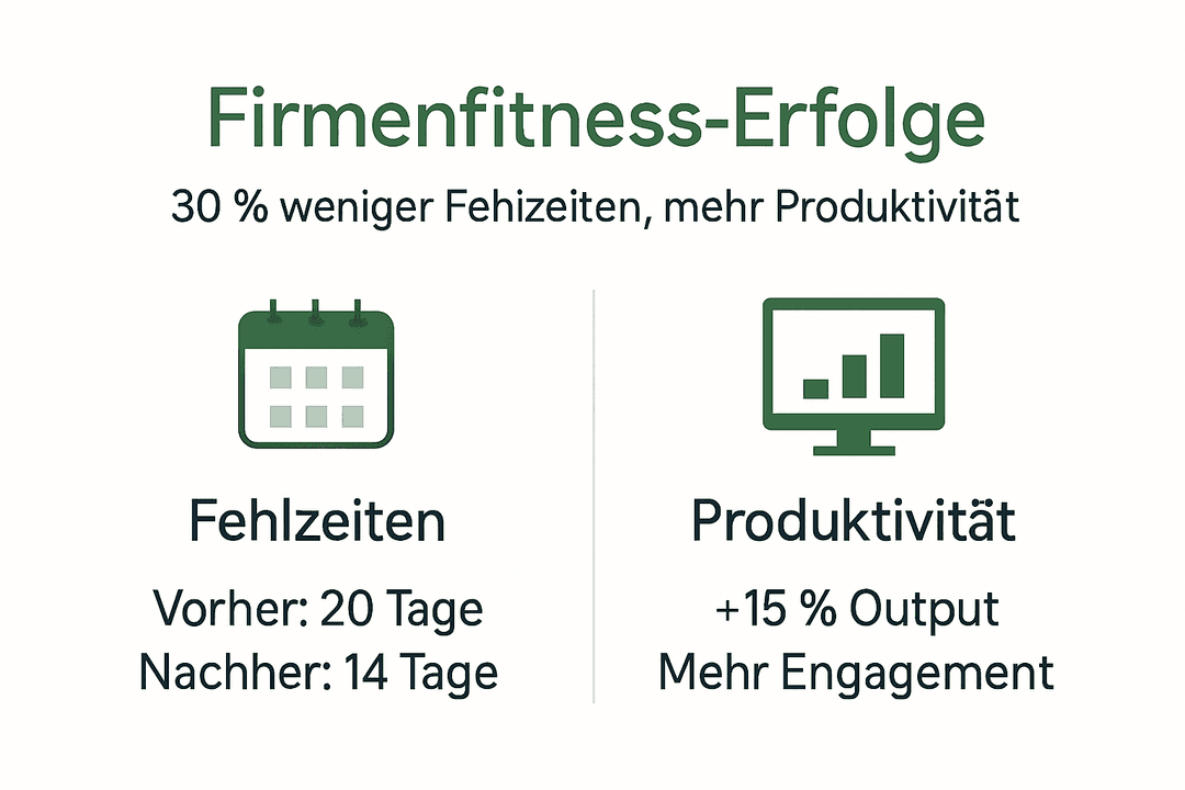 Firmenfitness: Unsere Erfolgsbilanz auf einen Blick