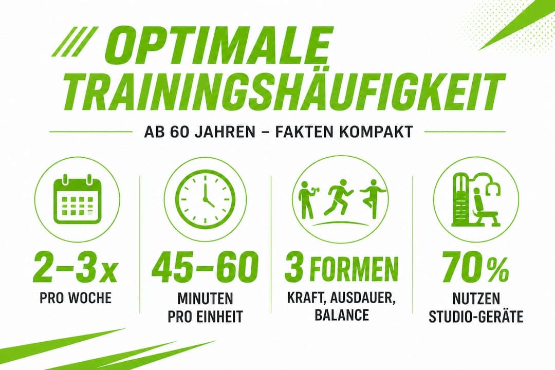 Infografik: Fit und aktiv im Alter – Trainings-Tipps für Menschen ab 60
