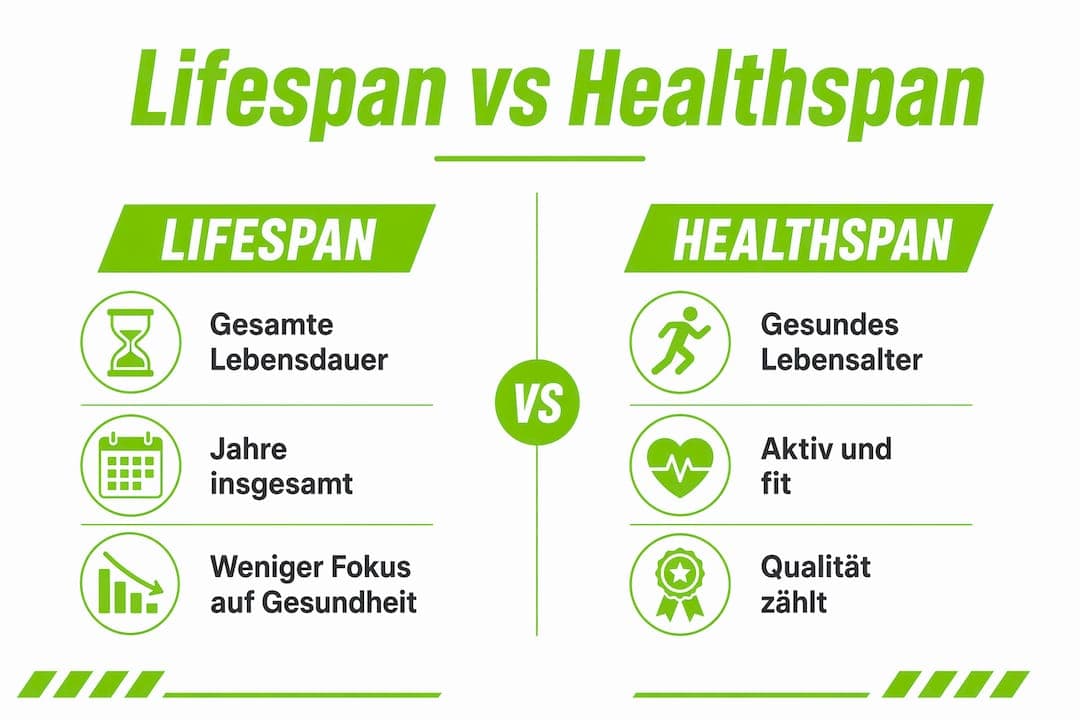 Übersicht: Lebensdauer vs. gesunde Lebensjahre – ein Vergleich in Zahlen und Fakten