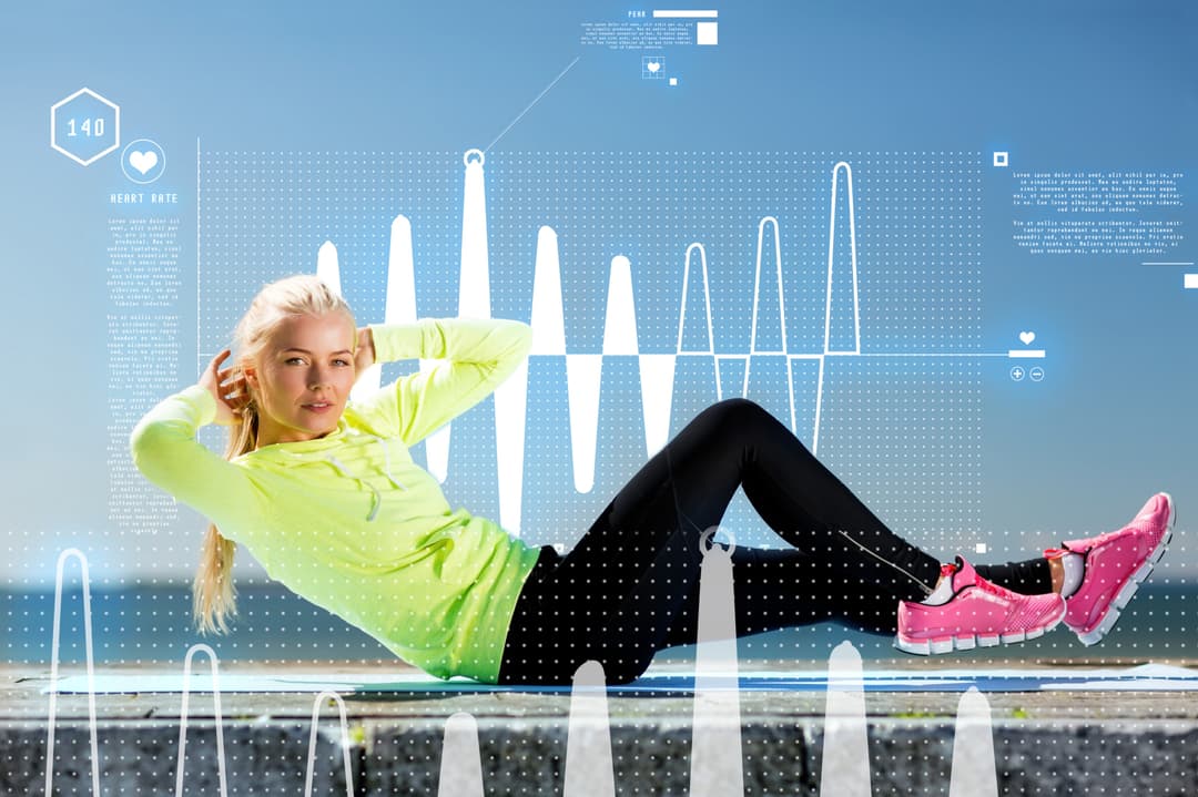 fitness tracker bei fitness frau